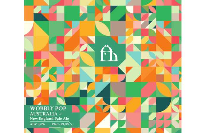 Wobbly Pop: Australia +New England Double IPA — 8% ABV / 19 P