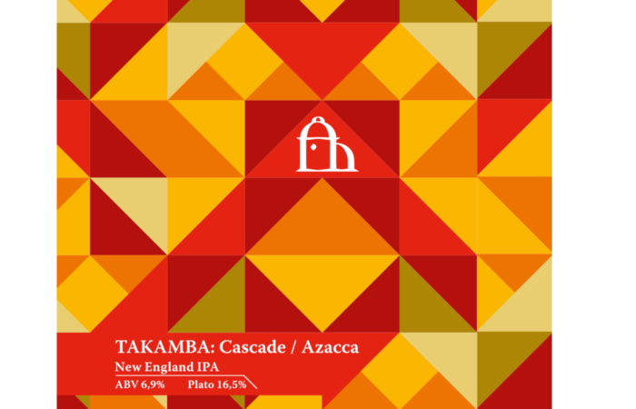 Takamba: Cascade / AzaccaNew England IPA — 6.6% ABV / 16 P